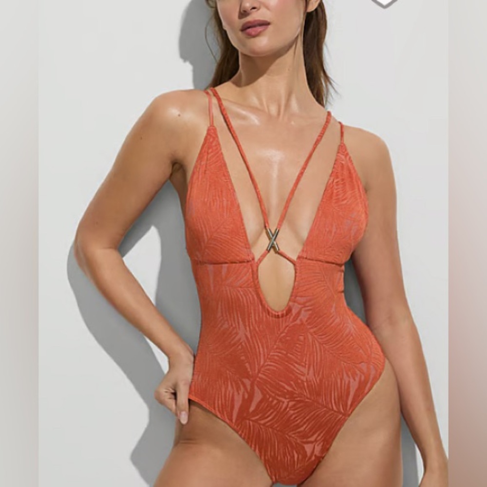Victoria's Summer 2025 Orange One-Piece Swimsuit